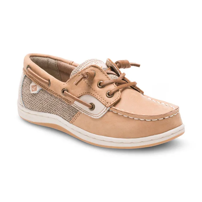 Big Girl Sperry Big Kid's Songfish Boat Shoe Linen/Oat