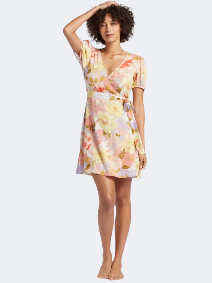 Billabong Hot Tropics Women Lifestyle Dress Sweet Peach