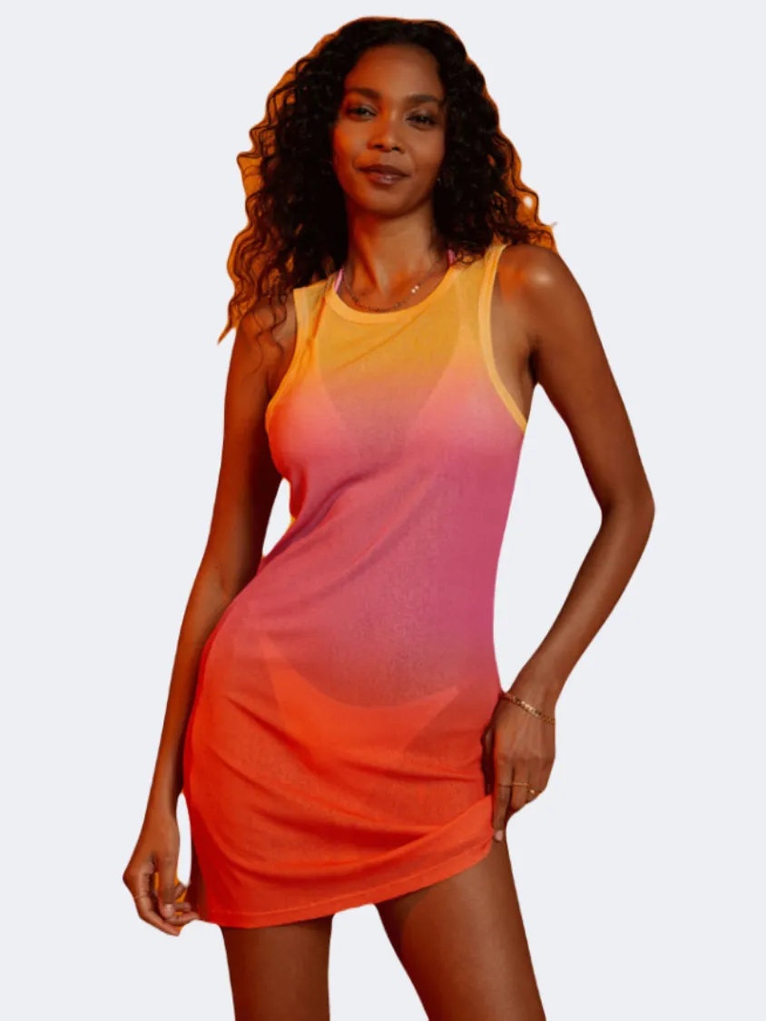 Billabong Ocaso Women Lifestyle Dress Coral Craze