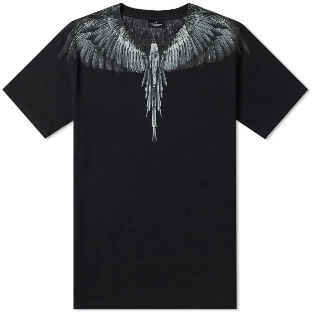 Black & White Wings Shoulder Tee