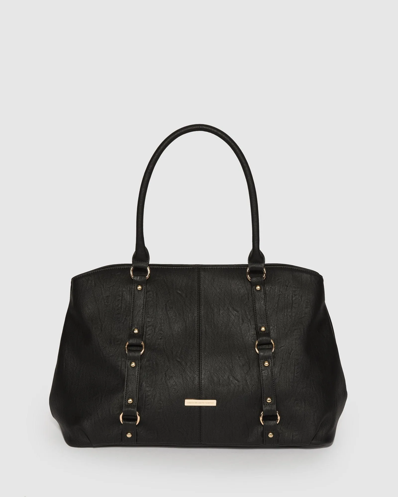 Black Alice Stud Weekender Bag