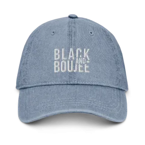 Black and Boujee Denim Dad Hat