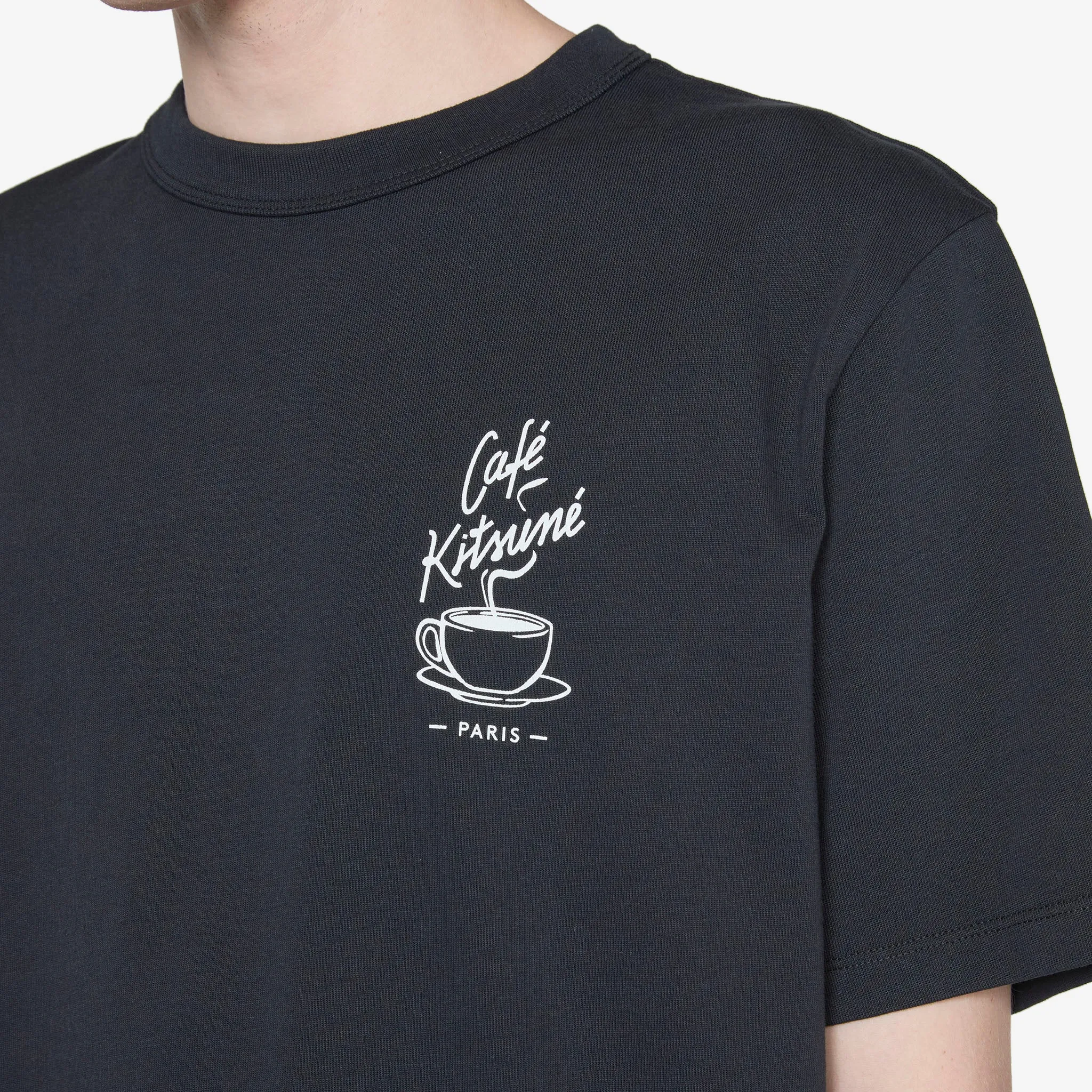 Black Café Kitsuné Coffee Cup Relax T-Shirt