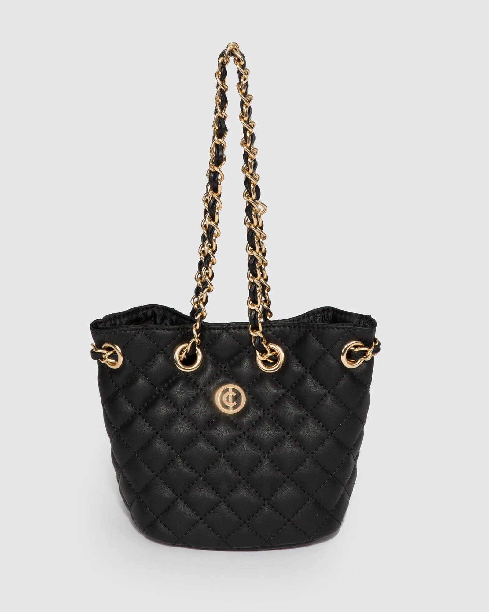 Black Destiny Mini Bucket Bag