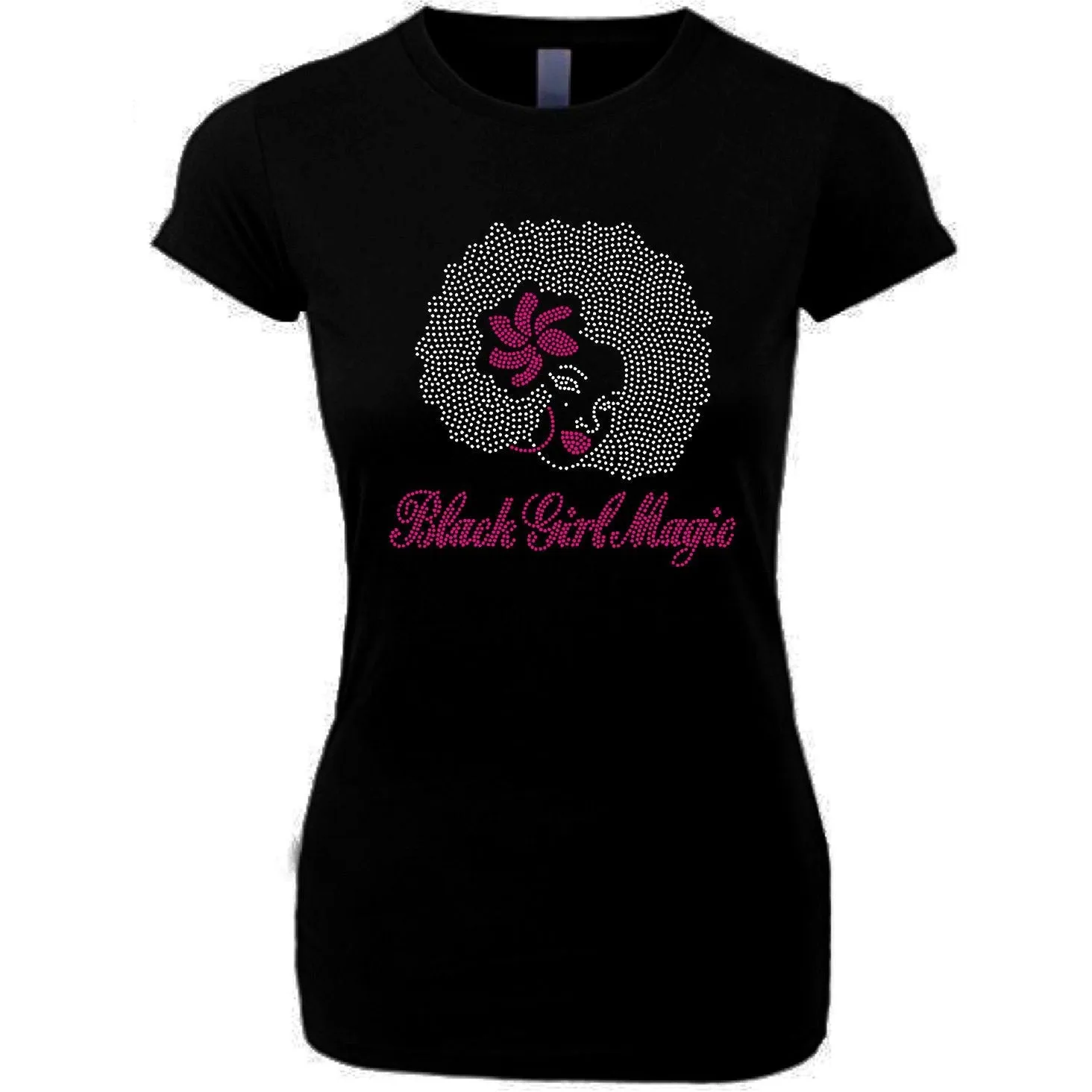 Rhinestone Black Girl Magic Tee