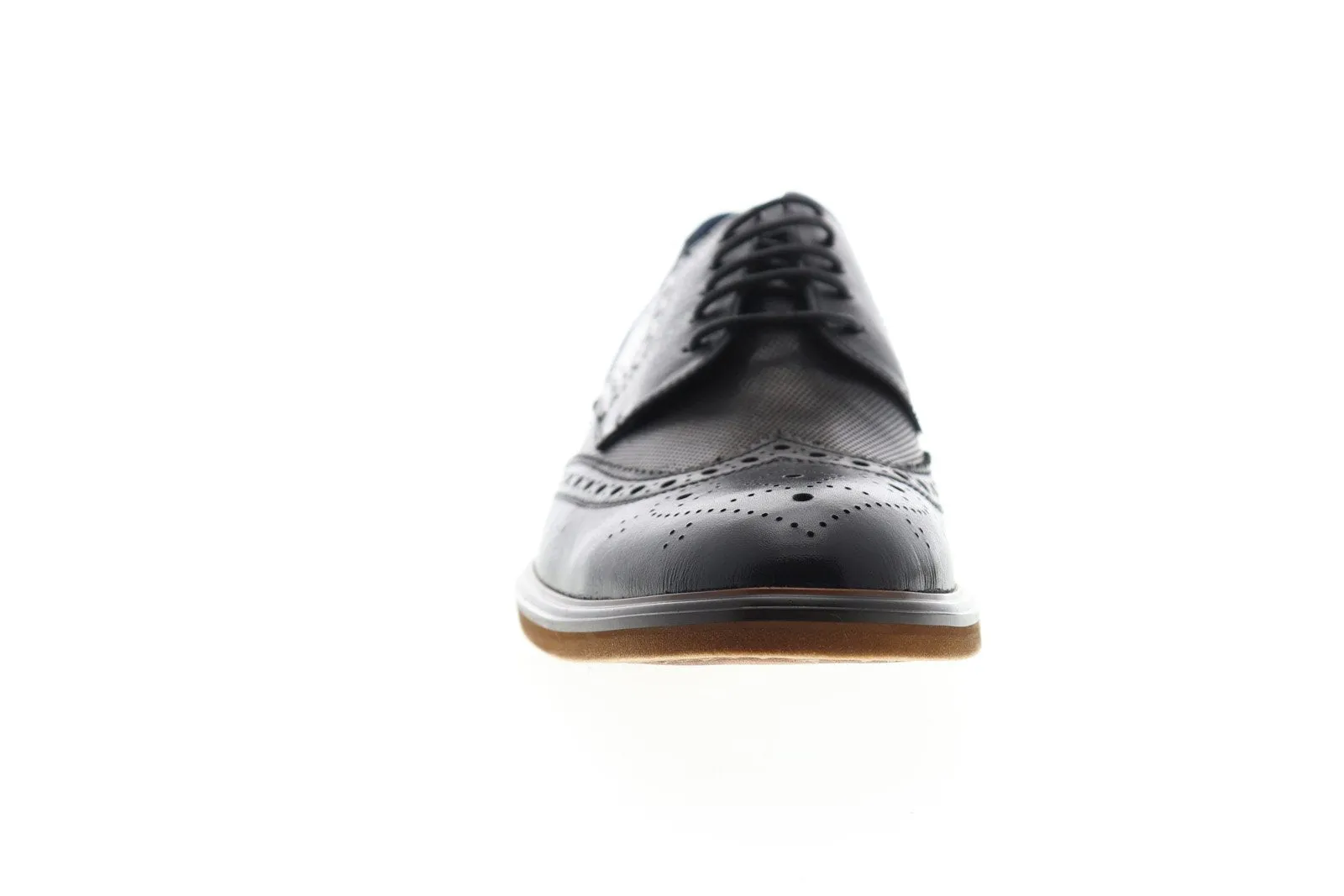 Black Leather Wingtip Oxfords