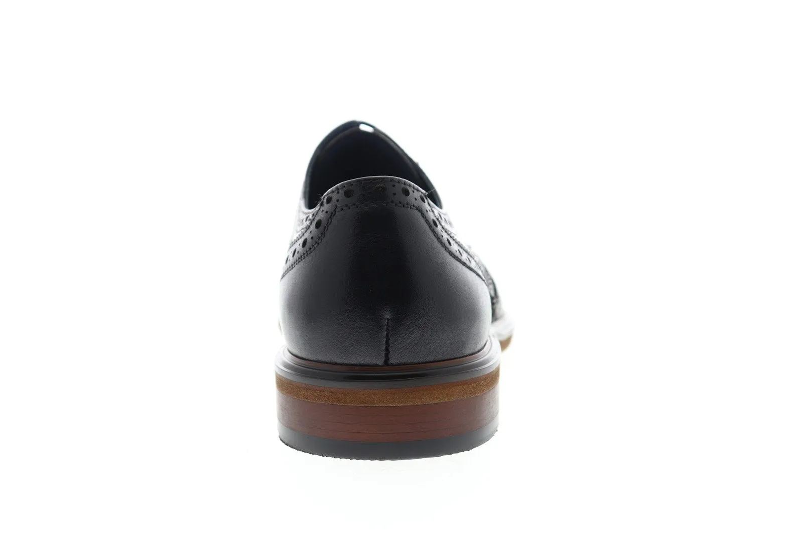 Black Leather Wingtip Oxfords