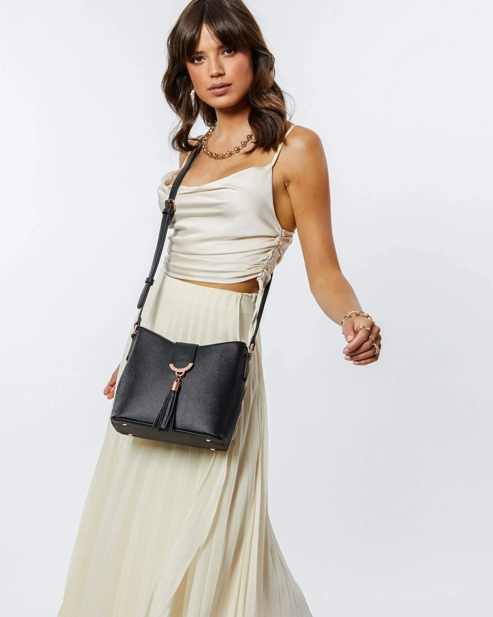 Black Libby Crossbody Bag