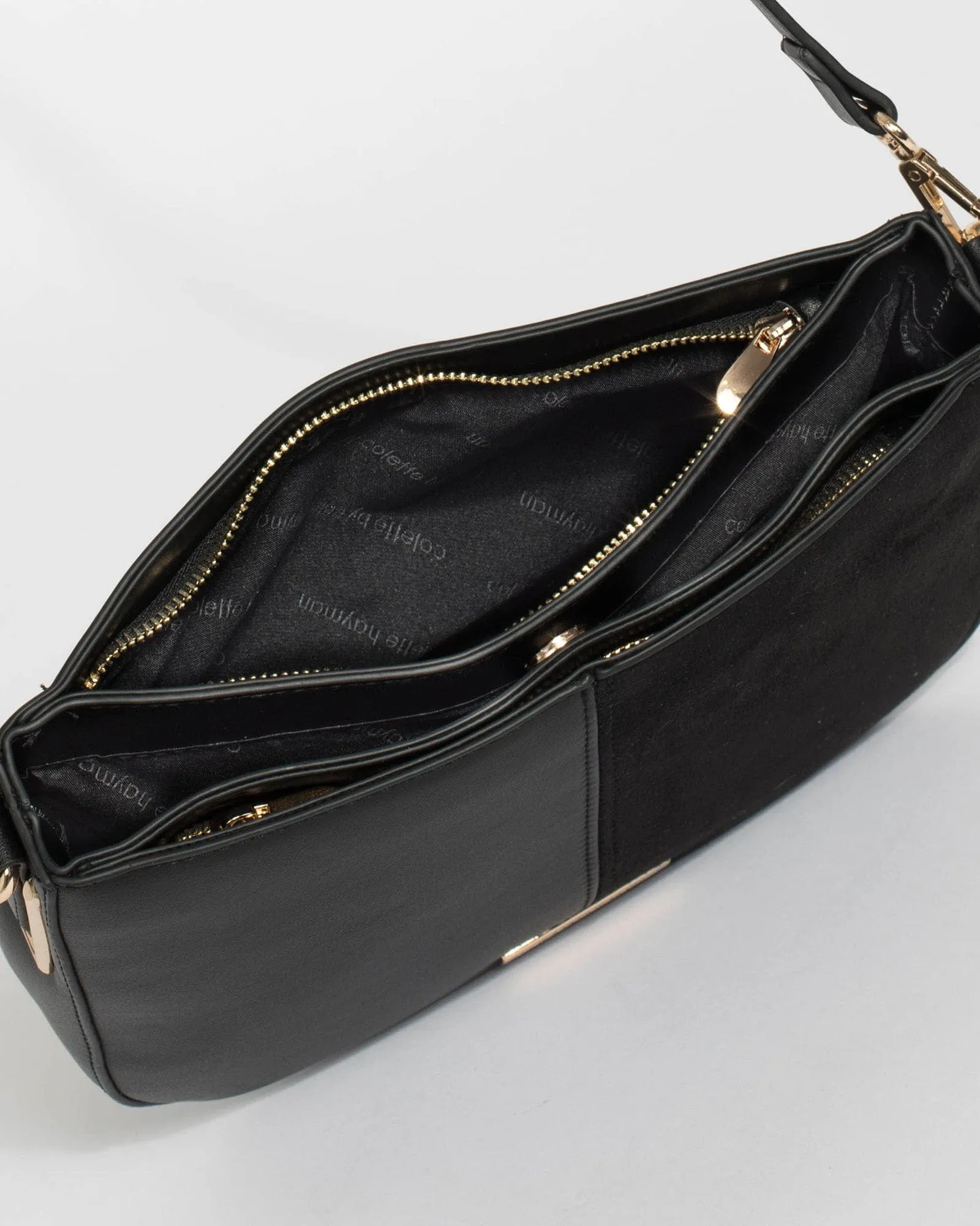 Black Melissa Saddle Bag