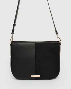 Black Melissa Saddle Bag