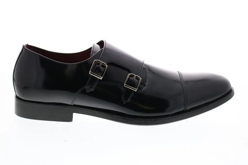 Black Patent Leather Monk Strap Oxfords