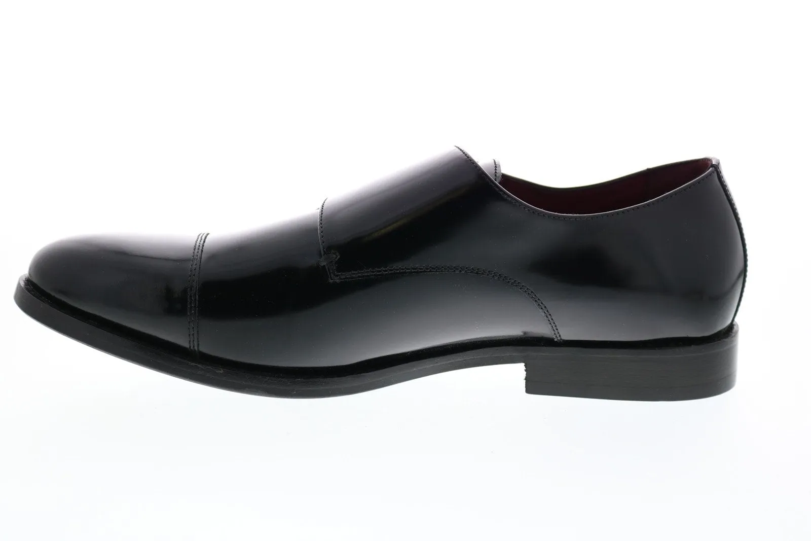 Black Patent Leather Monk Strap Oxfords