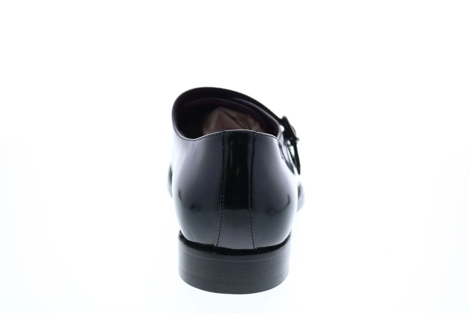 Black Patent Leather Monk Strap Oxfords