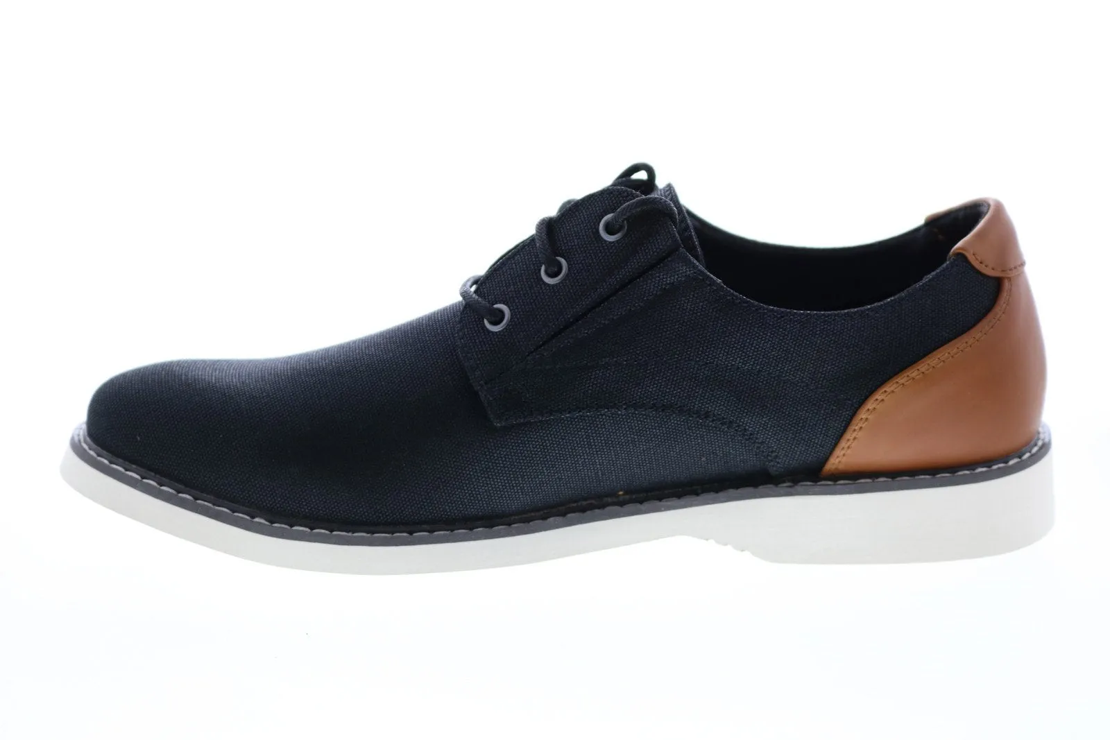 Black Plain Toe Oxfords