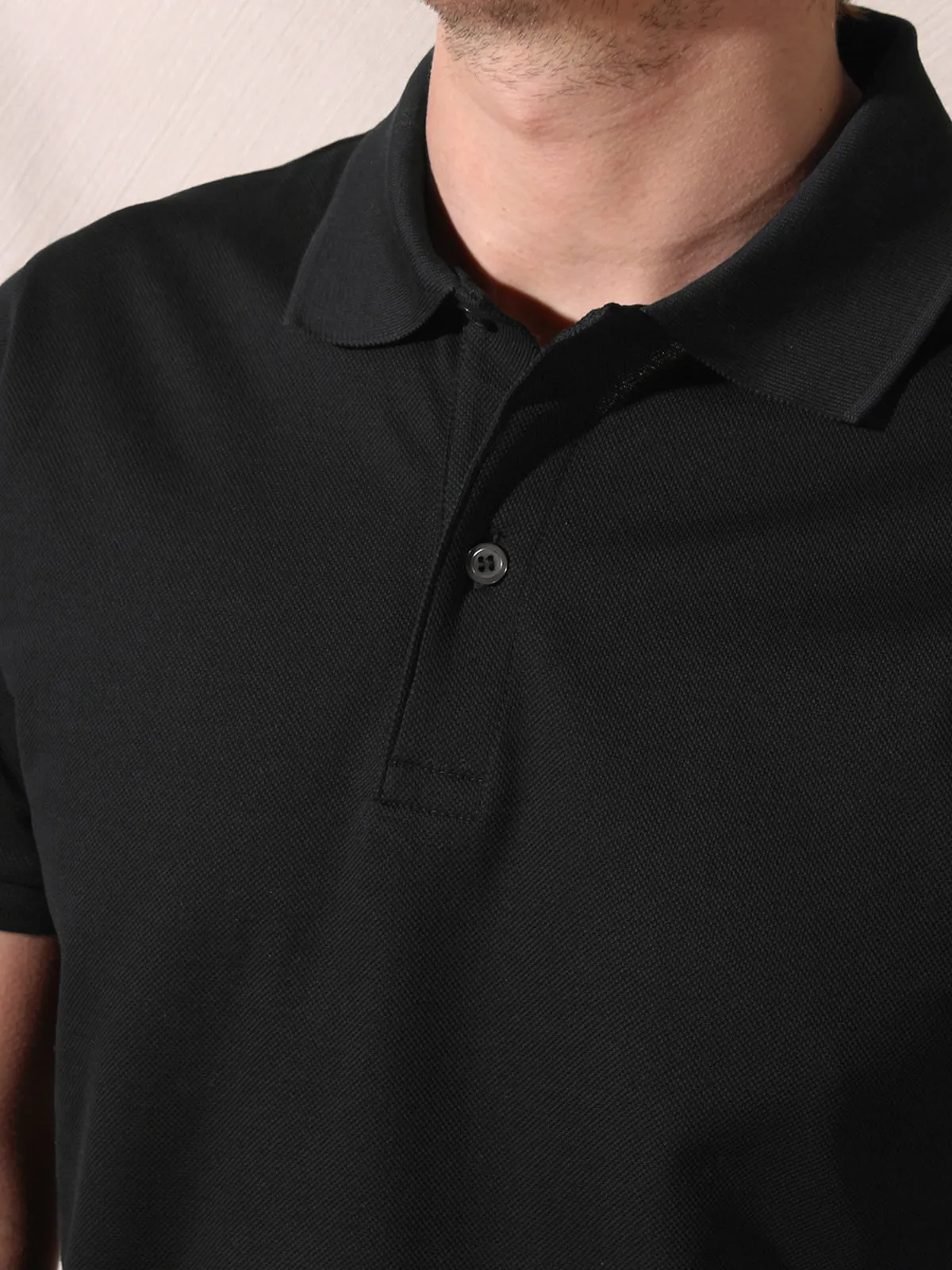 Men's Classic Black Polo Shirt