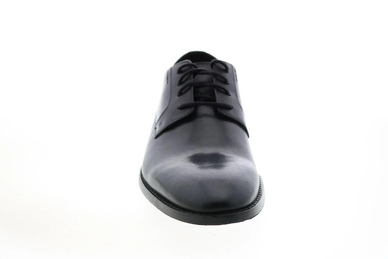 Black Wide Plain Toe Oxfords