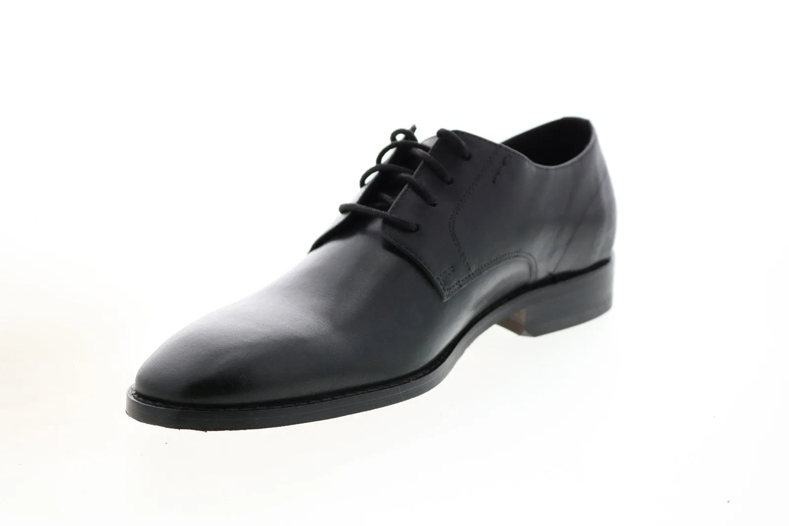 Black Wide Plain Toe Oxfords