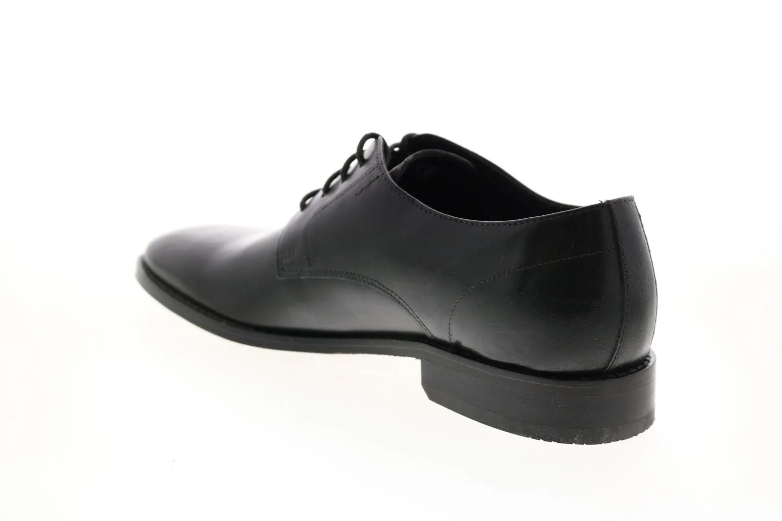 Black Wide Plain Toe Oxfords