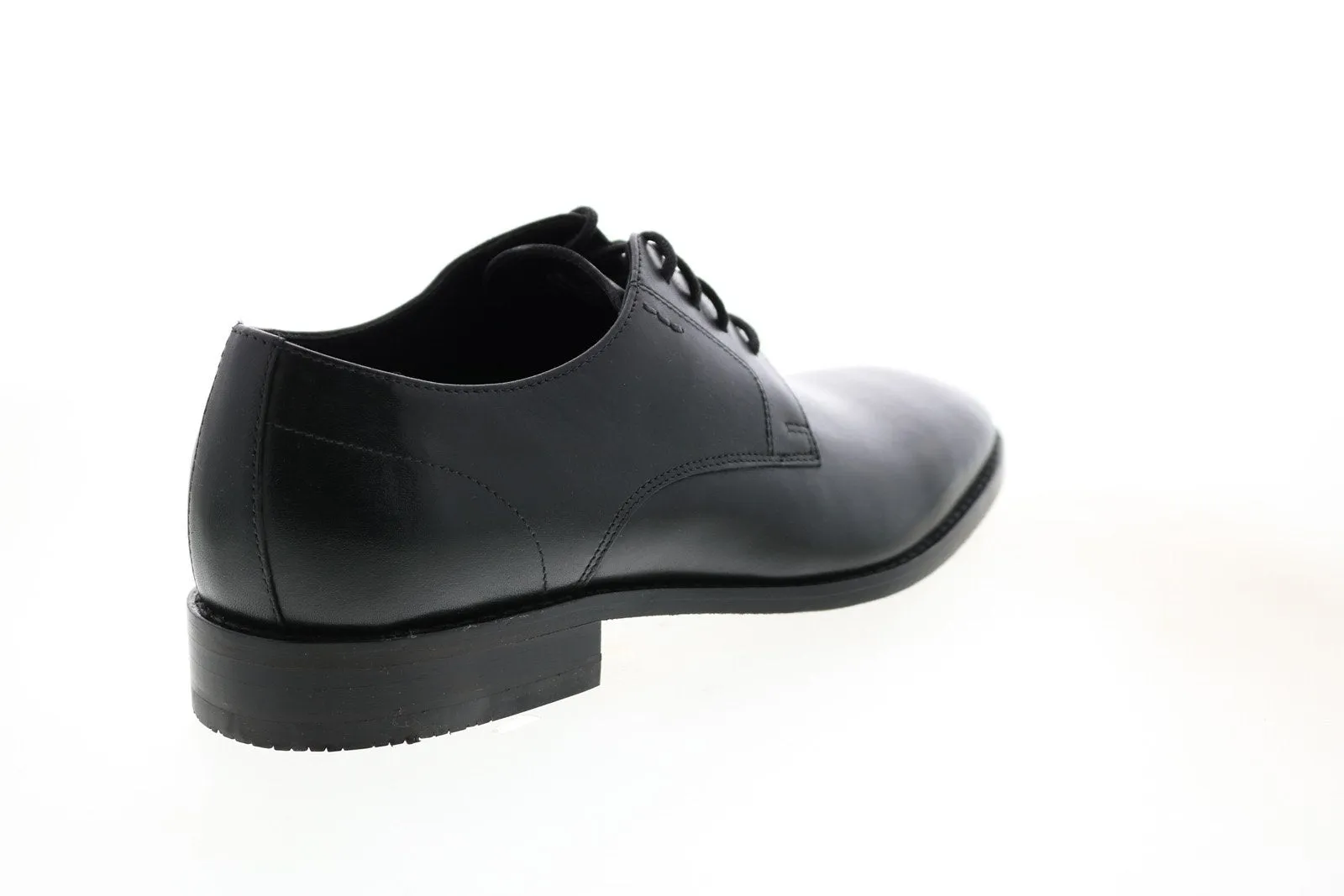 Black Wide Plain Toe Oxfords