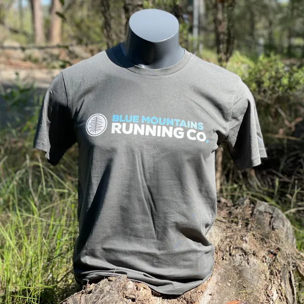 Men's Blue Mountains Running Company Logo T-shirt