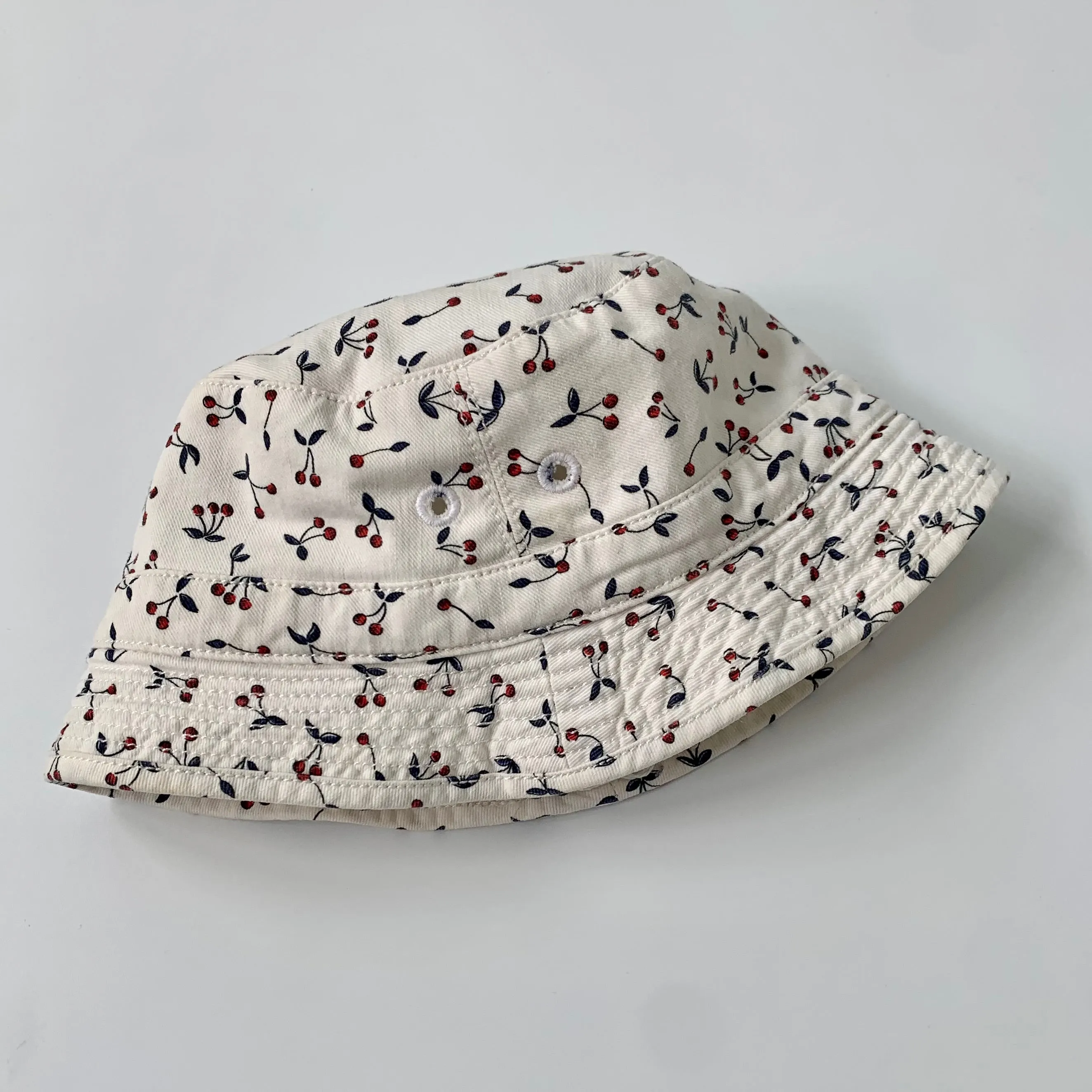 12-18 Months Cherry Canvas Hat by Bonpoint