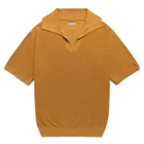 BOXY POLO BROWN YELLOW | Bodega