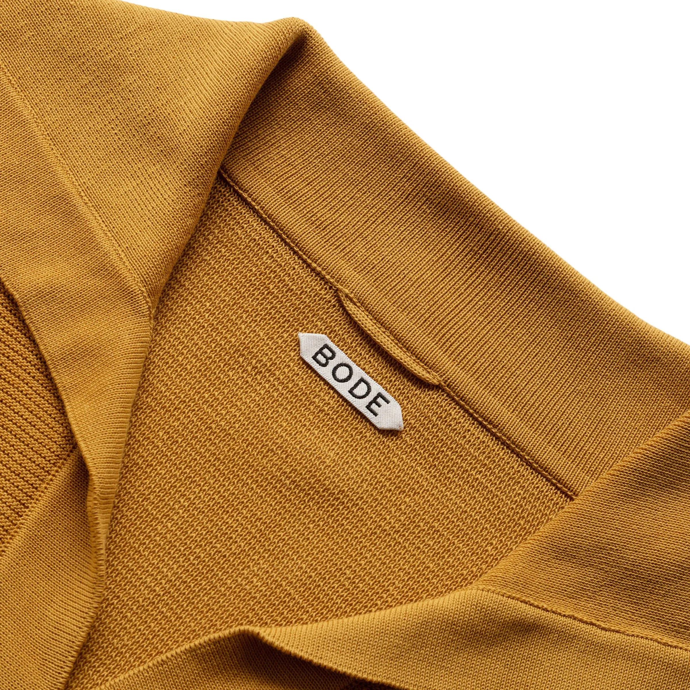 BOXY POLO BROWN YELLOW | Bodega