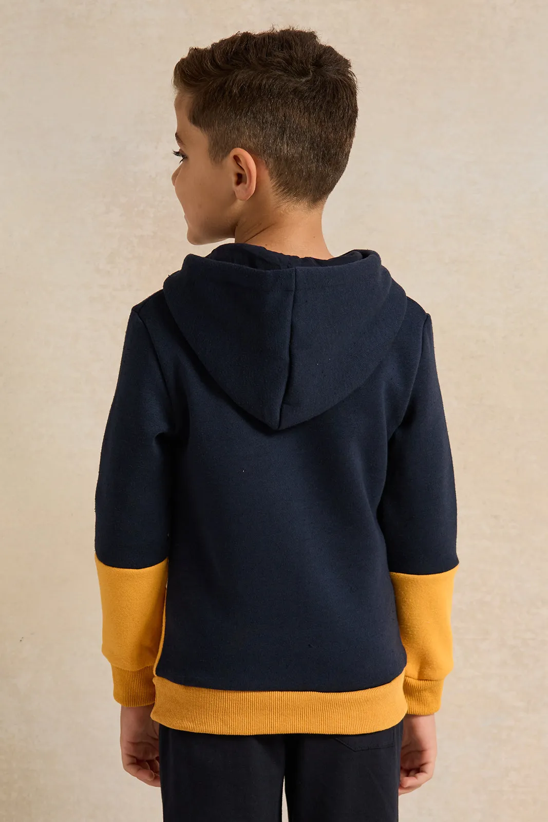 Boys Multicolour Hooded Sweatshirt