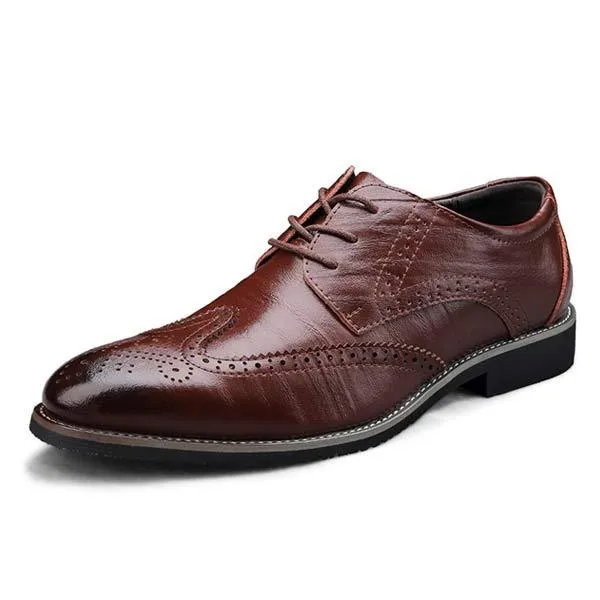 Brogue Leather Shoes for Men - Style 03039665