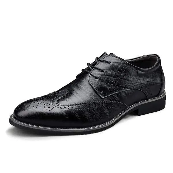 Brogue Leather Shoes for Men - Style 03039665