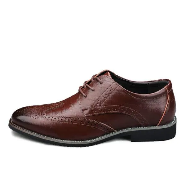 Brogue Leather Shoes for Men - Style 03039665