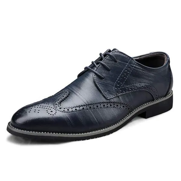 Brogue Leather Shoes for Men - Style 03039665