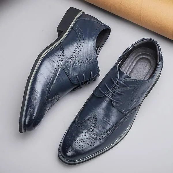 Brogue Leather Shoes for Men - Style 03039665