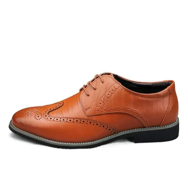 Brogue Leather Shoes for Men - Style 03039665