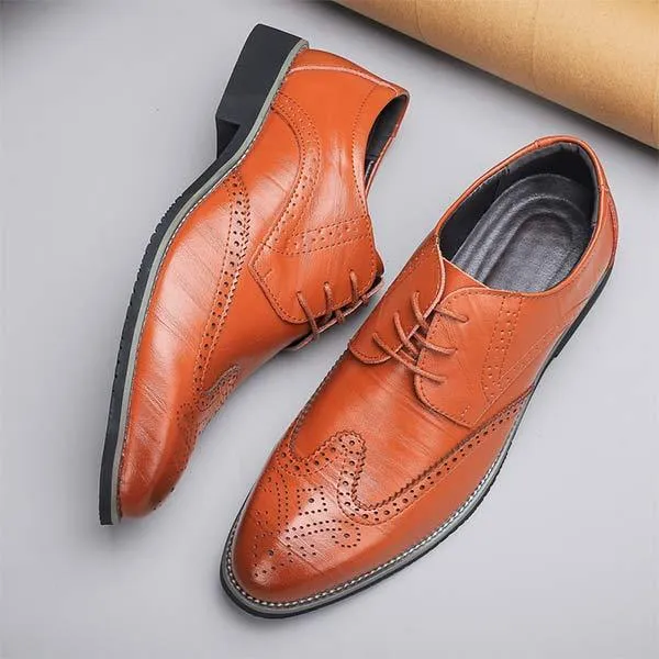 Brogue Leather Shoes for Men - Style 03039665