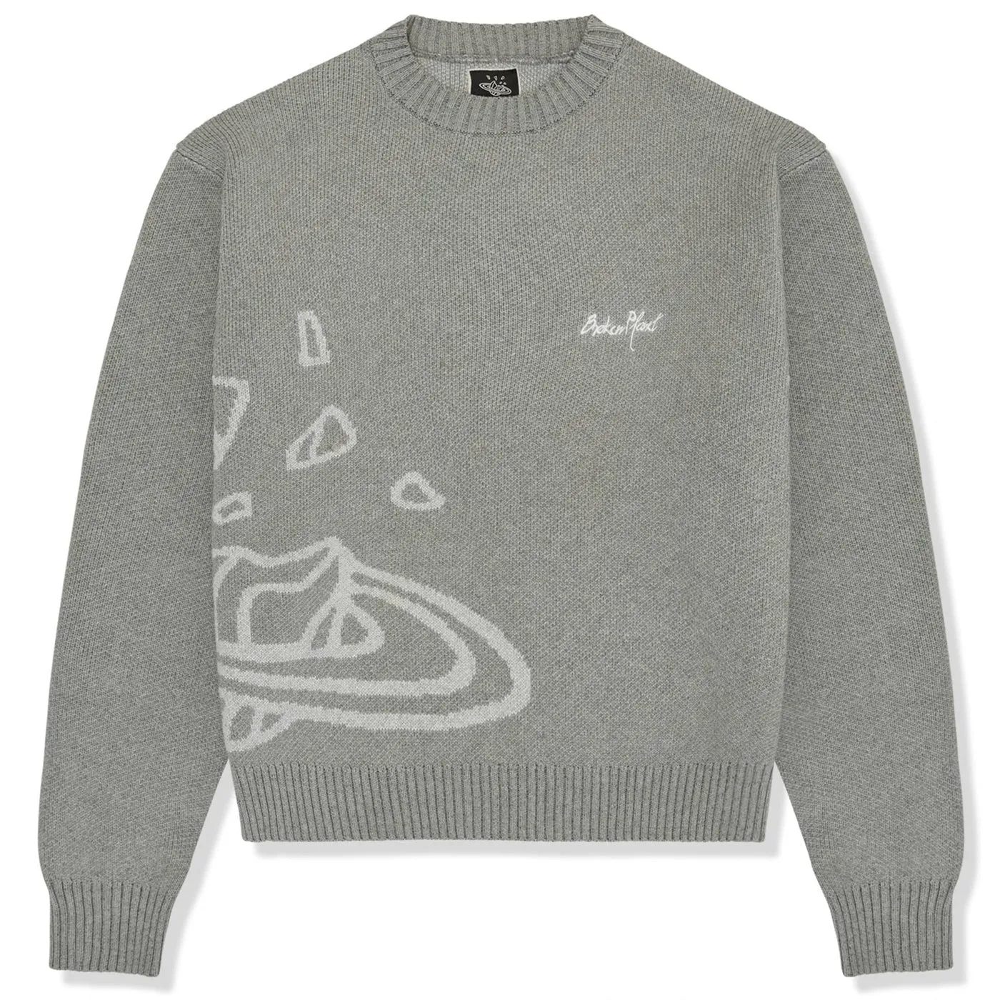 Broken Planet Heather Grey Knit Sweatshirt