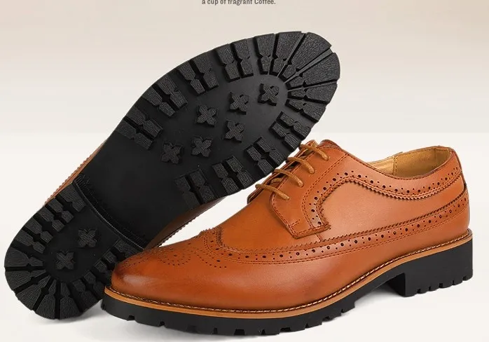 Brown Vintage Leather Classy Oxfords for Men