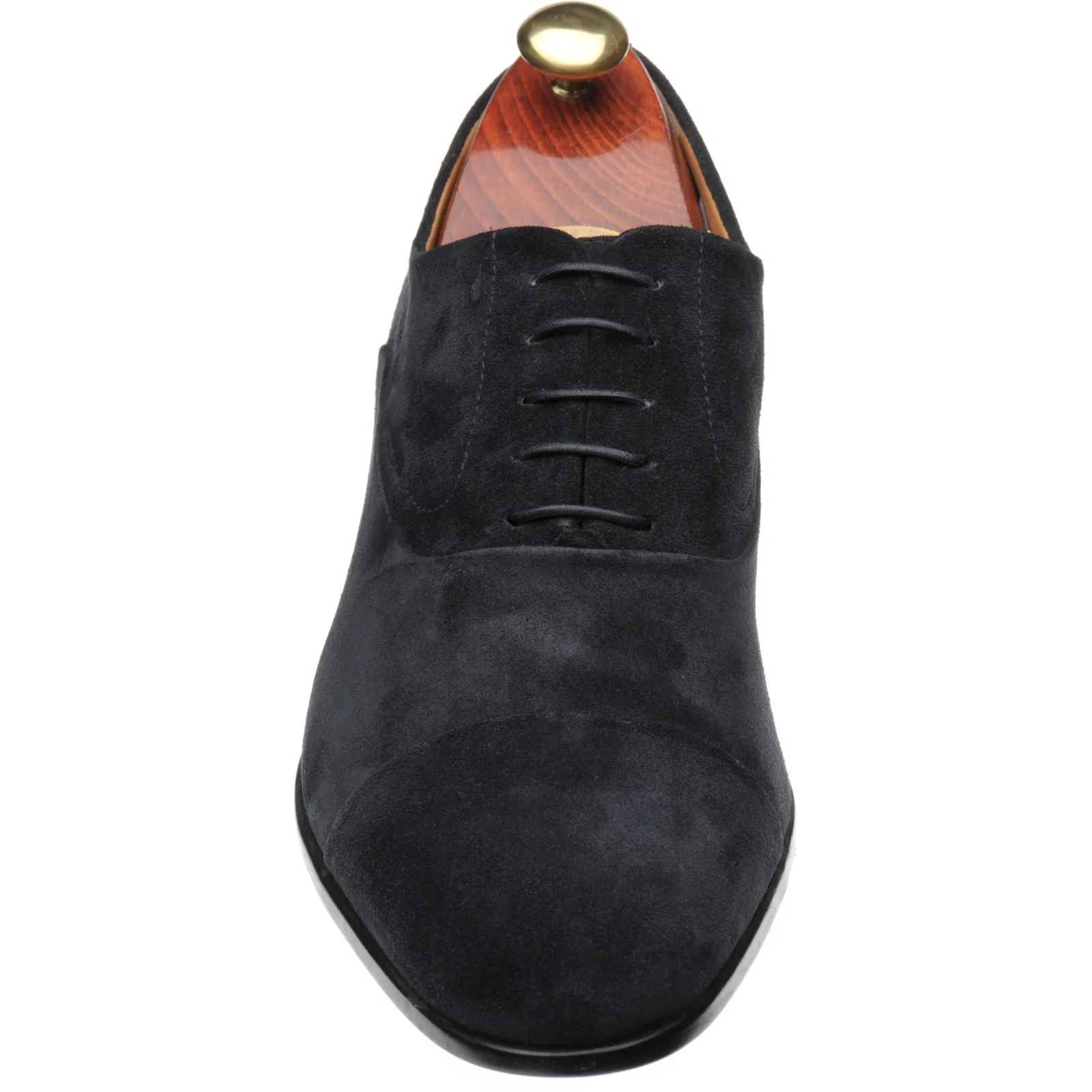 Black leather shoes with rubber soles from Bruges.