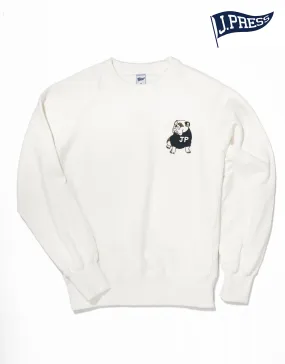 BULLDOG SWEATSHIRT - WHITE