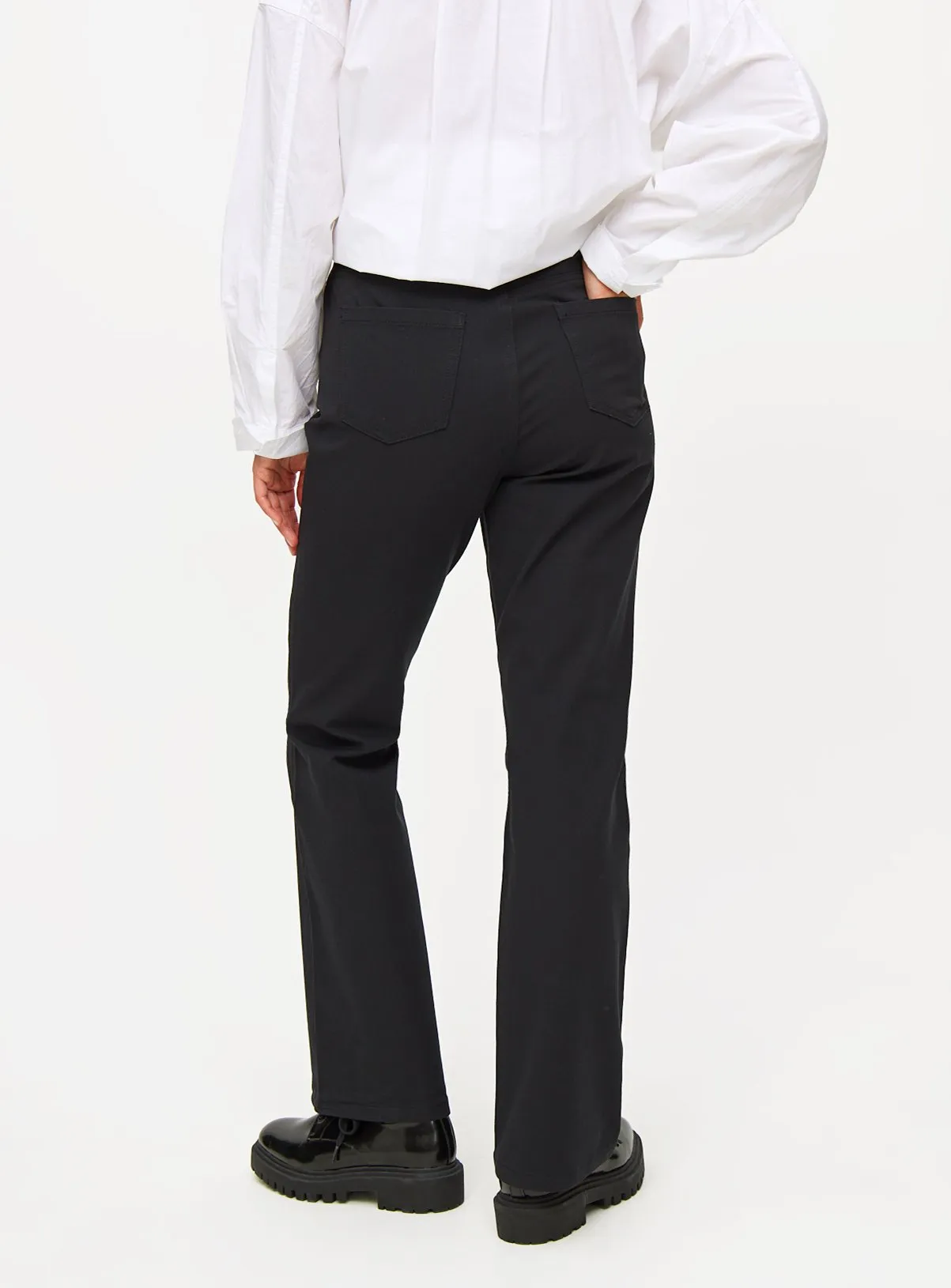 Black Flared Trousers 18R for Men