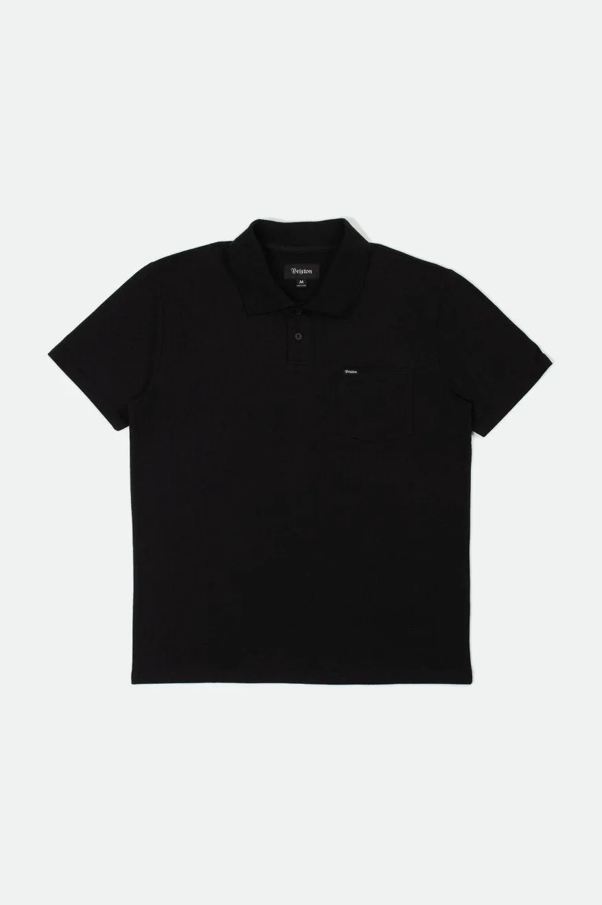 Carlos S/S Pocket Polo - Black