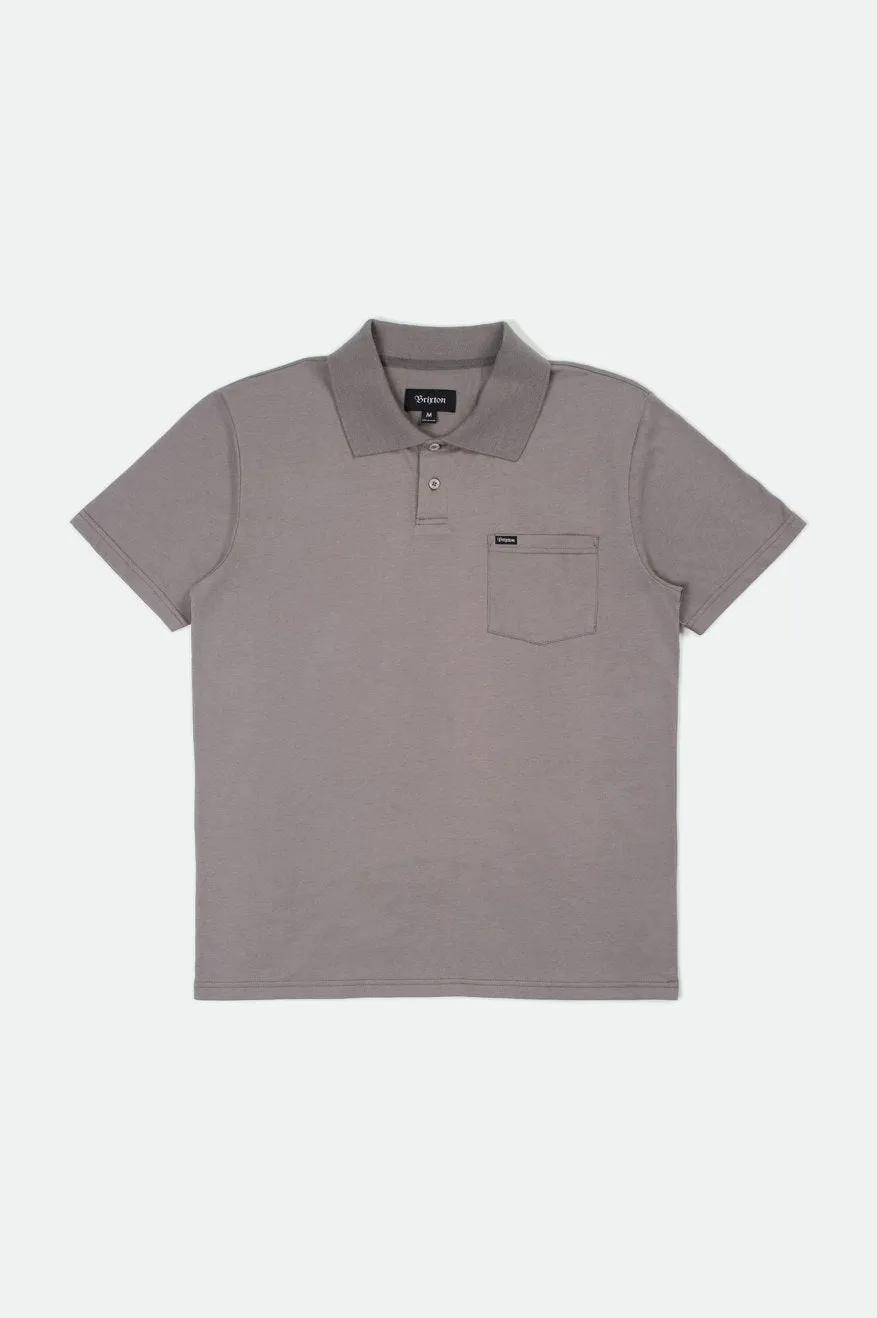 Carlos S/S Pocket Polo - Grey