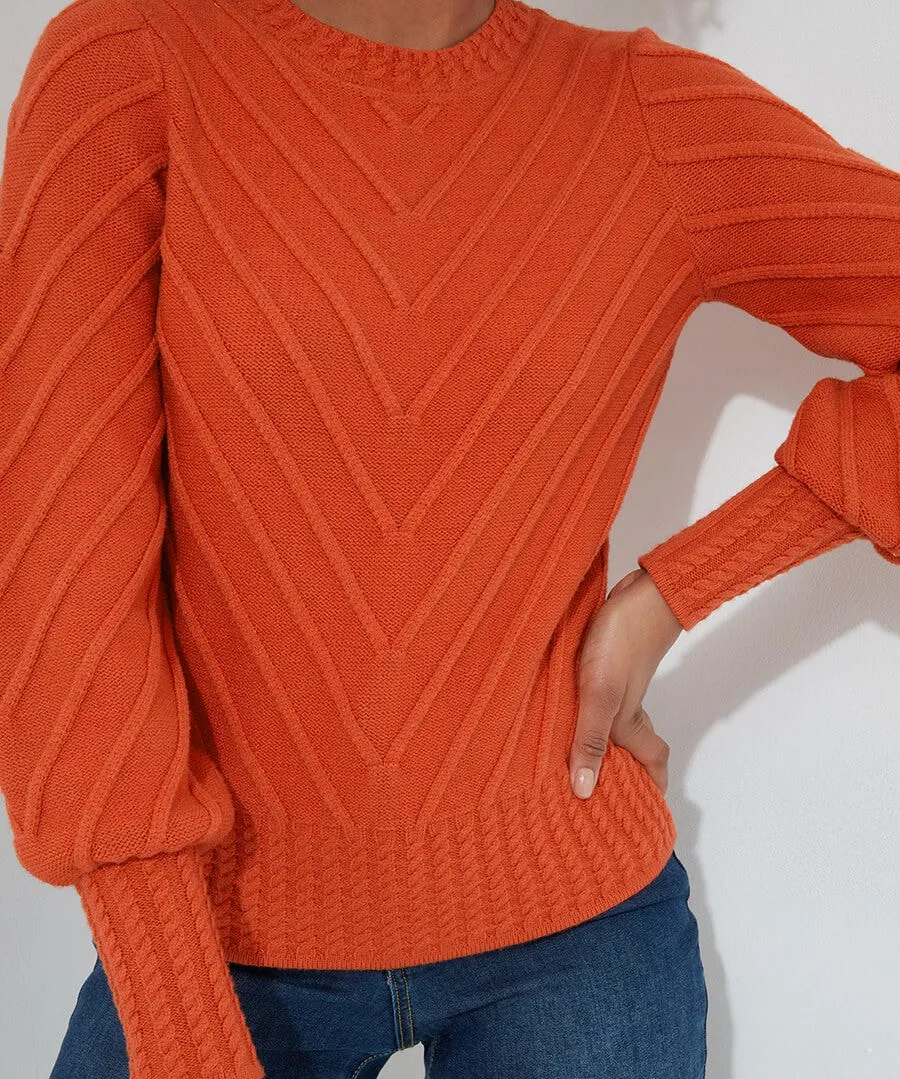 Cassie Chevron Knit Jumper