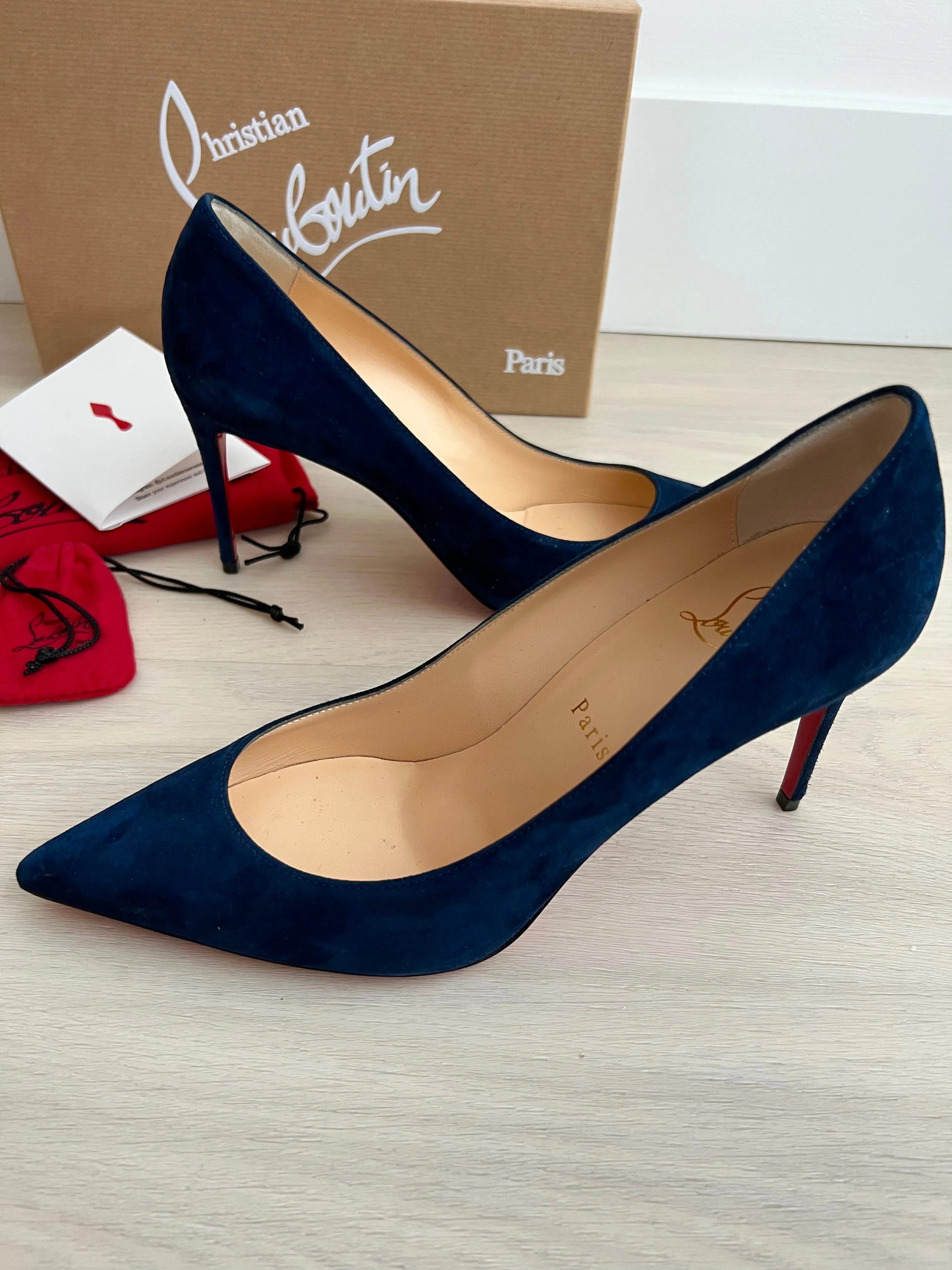 Christian Louboutin Kate 85 Veau Velour Shoes