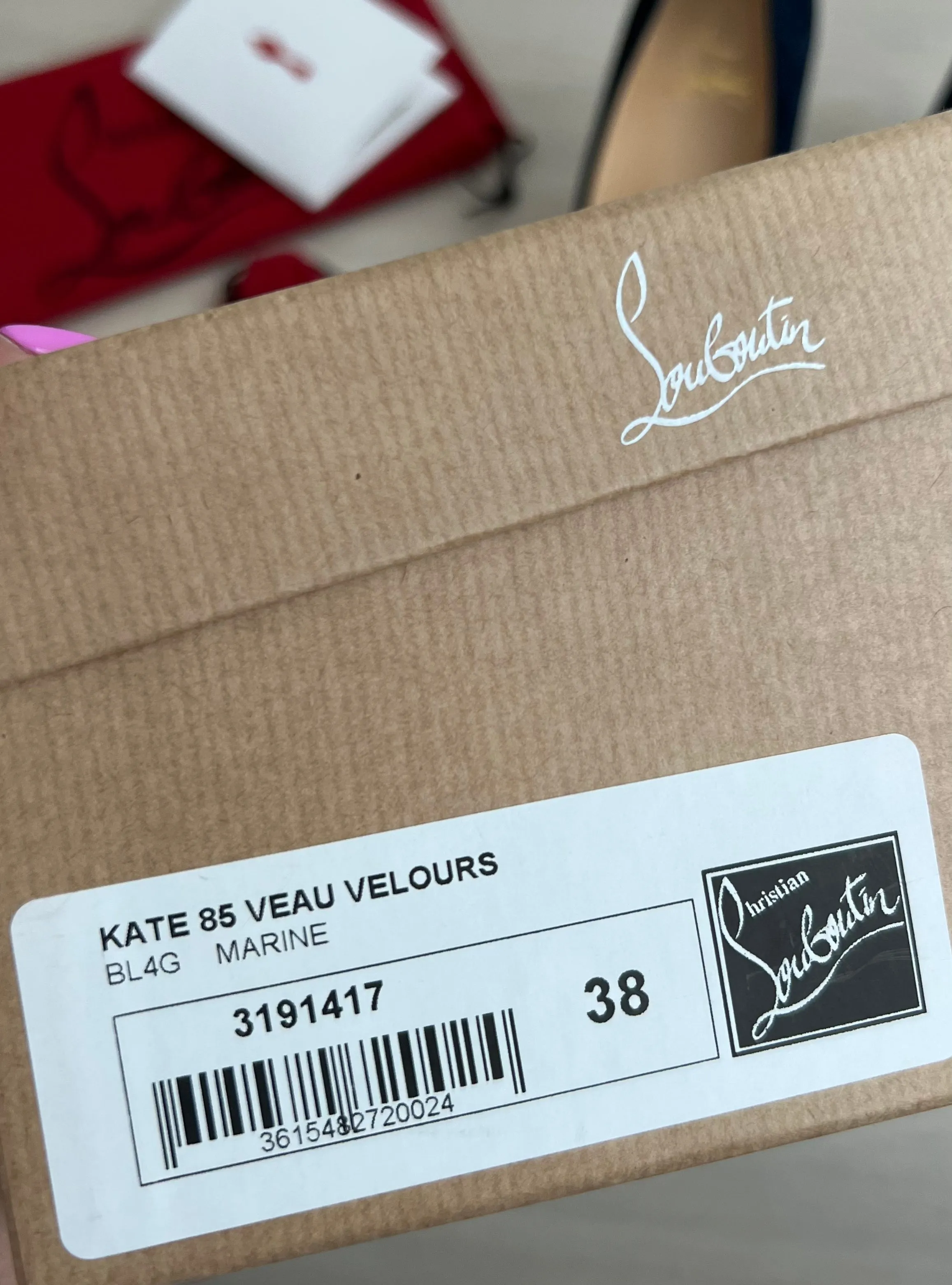 Christian Louboutin Kate 85 Veau Velour Shoes