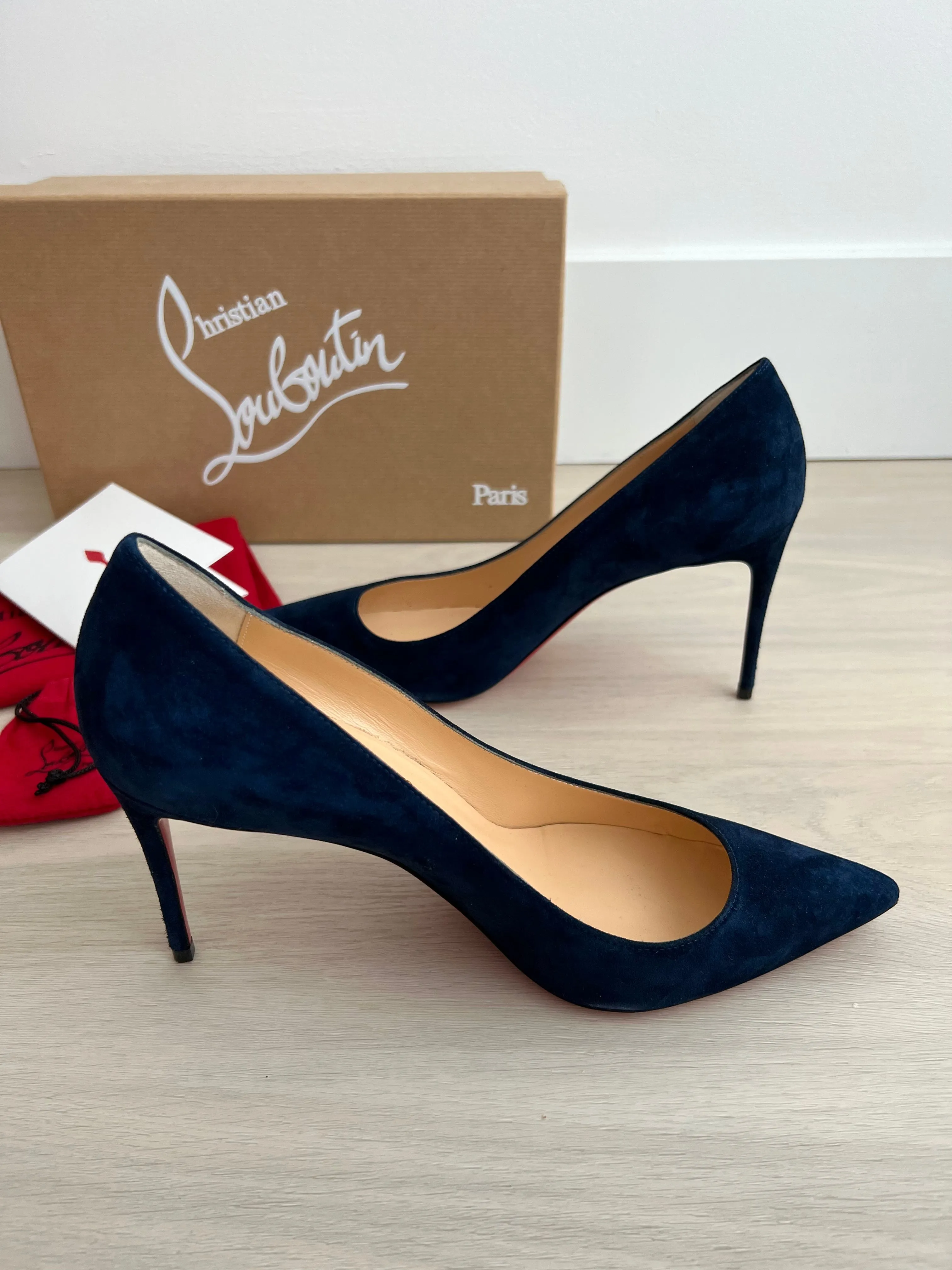 Christian Louboutin Kate 85 Veau Velour Shoes