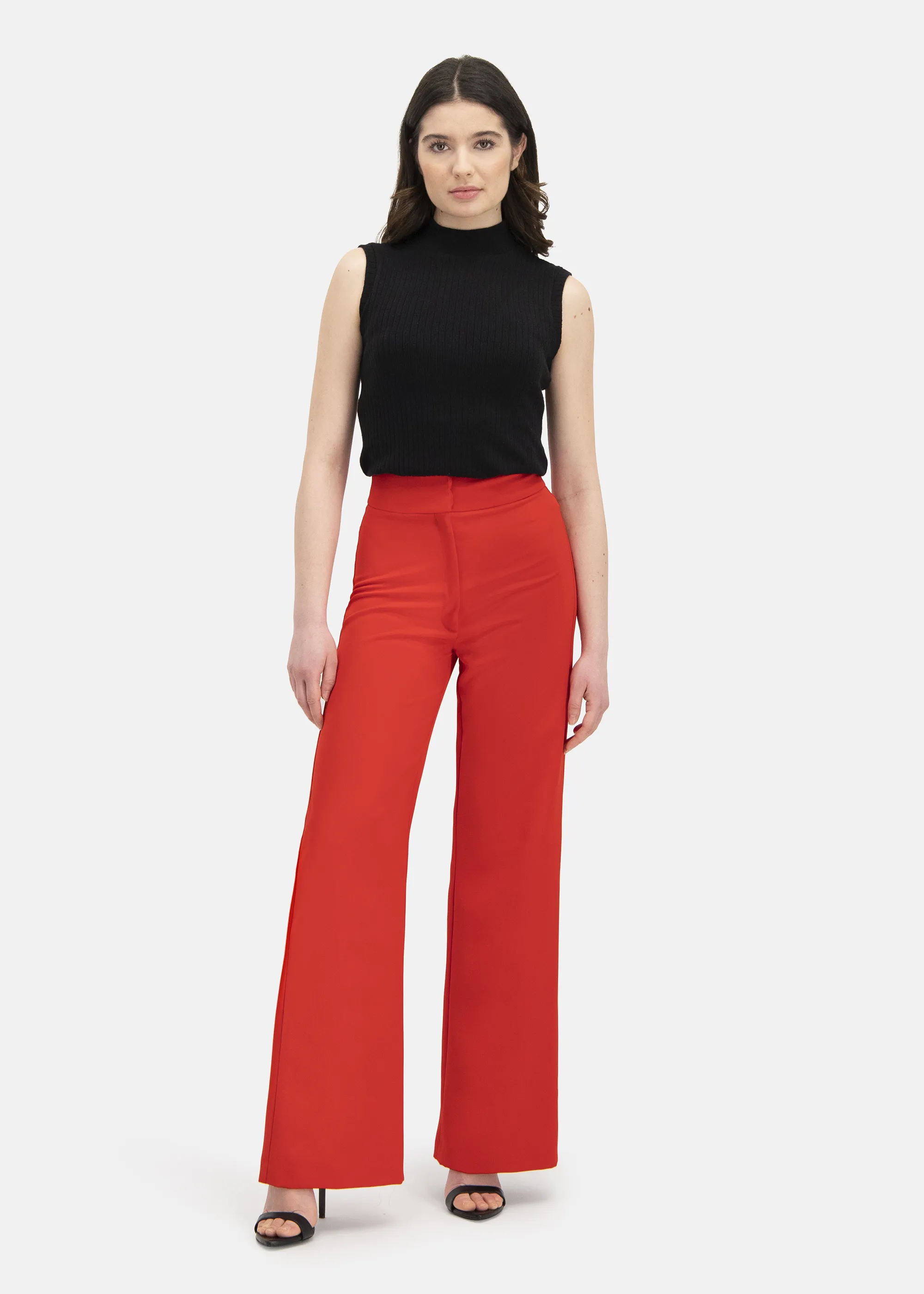 Classic Marlene Trousers - CORINO in RED