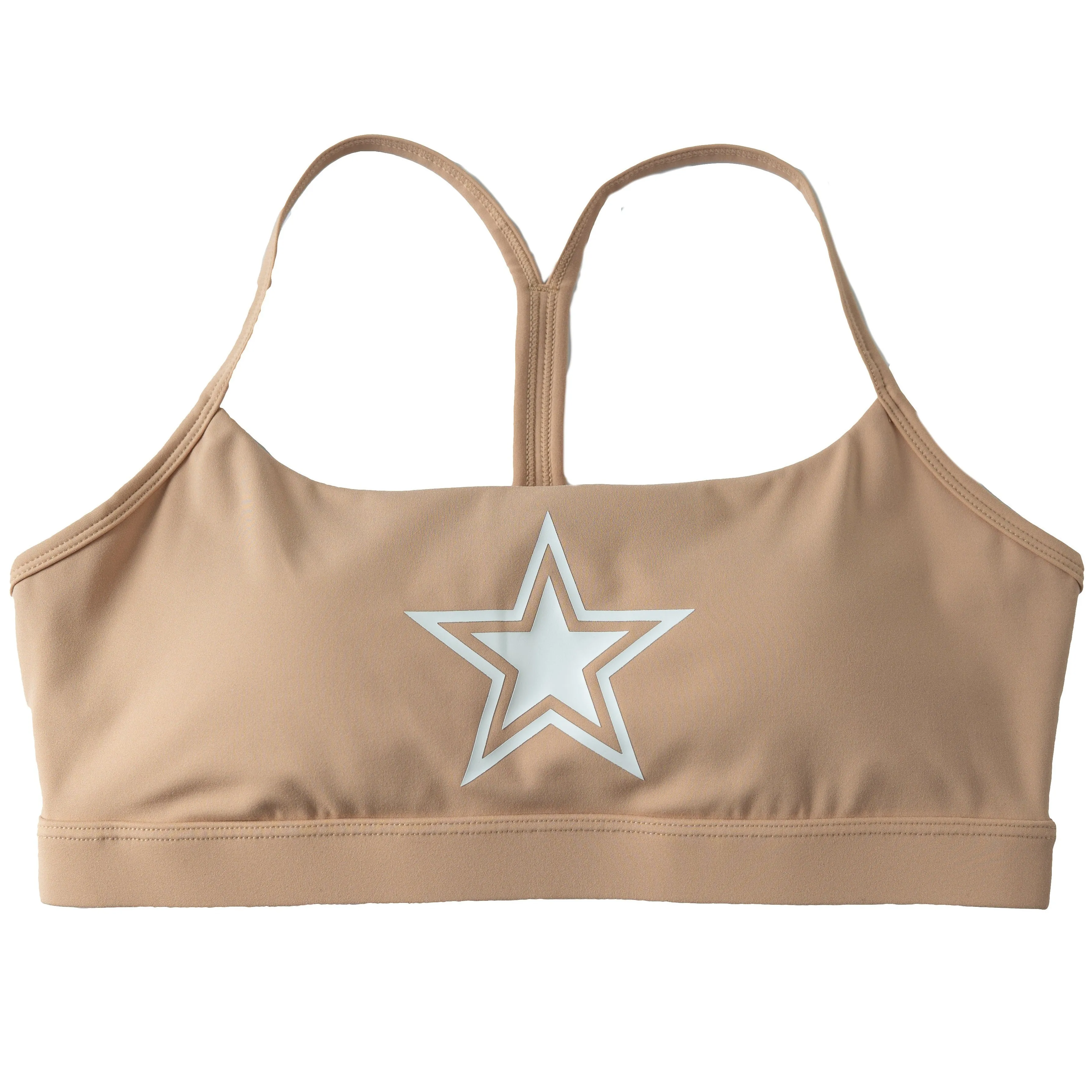 CLASSIC SPORTS BRA STAR BOY - SAND / WHITE