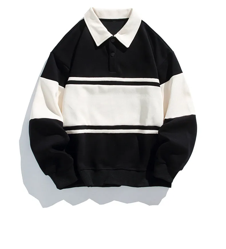 Classic Stripes | Timeless Polo Sweatshirt