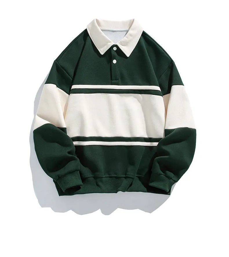 Classic Stripes | Timeless Polo Sweatshirt